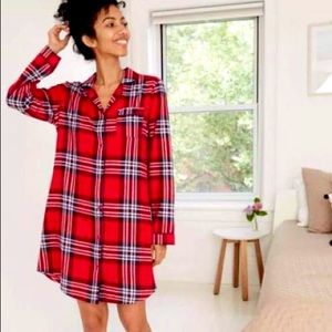 Plaid Cozy Flannel Long Sleeve Nightgown - Target